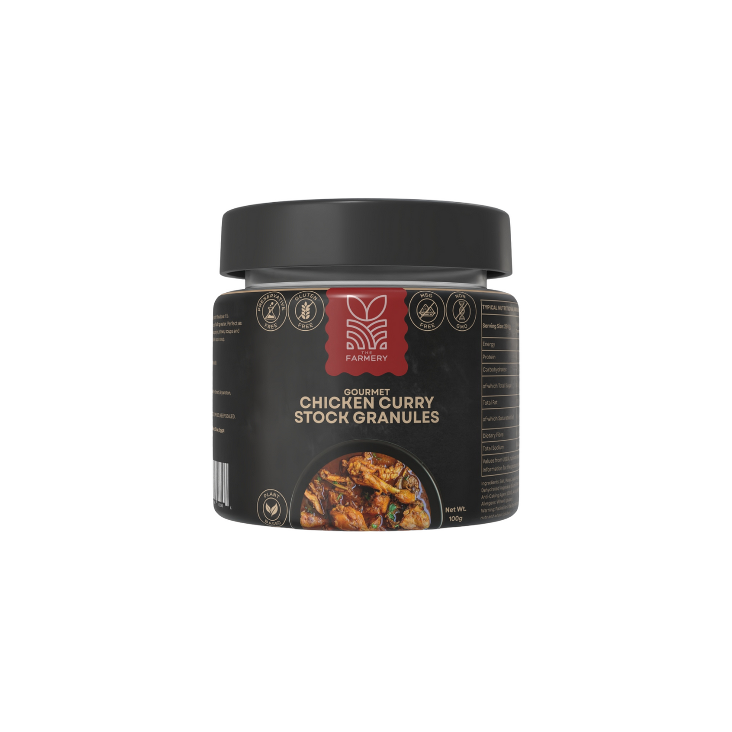 The Farmery Gourmet Chicken Curry Stock 100g